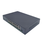 Fanless Cooling 16 Ports Router 100M PoE Swtich 1.6Gbps Support IEEE802.3af / At