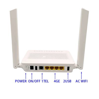0riginal New HS8546V WIFI Router Gpon Onu with 4GE + 1POT+2USB+2.4G&5G WiFi